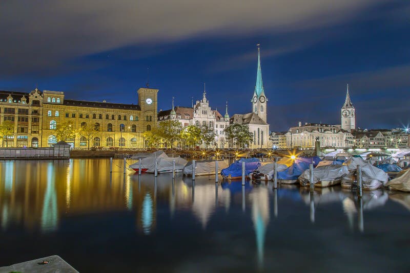 Zurich city lights