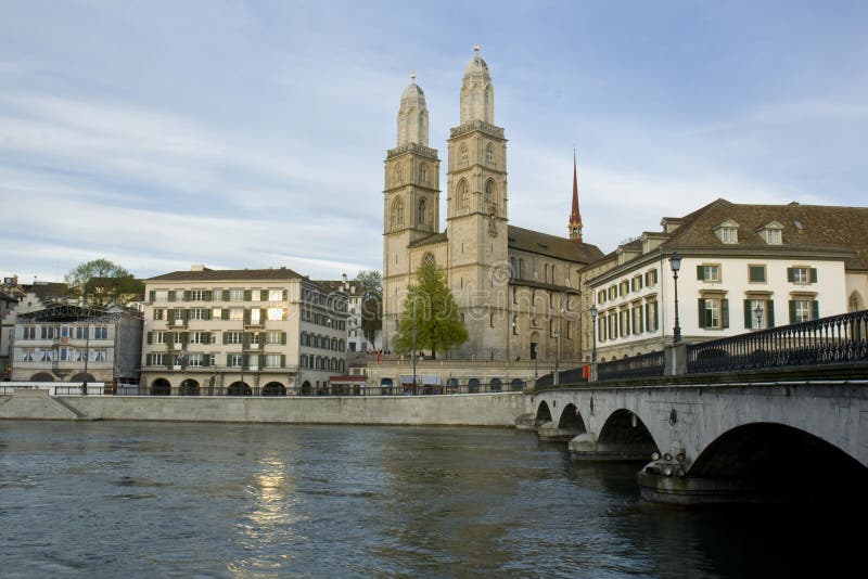 Zurich city. Zurich Cathedral