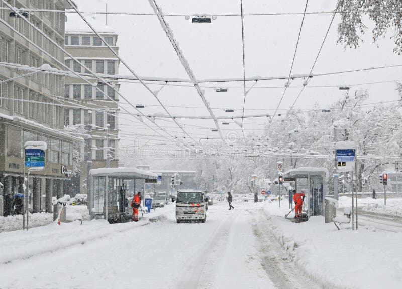 Zurich : Collaps publics du trafic après les chutes de neige