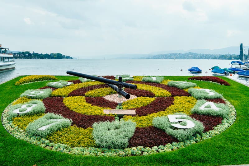 Zurich Flower Clock stock photography Zurich Flower Clock stock photography
