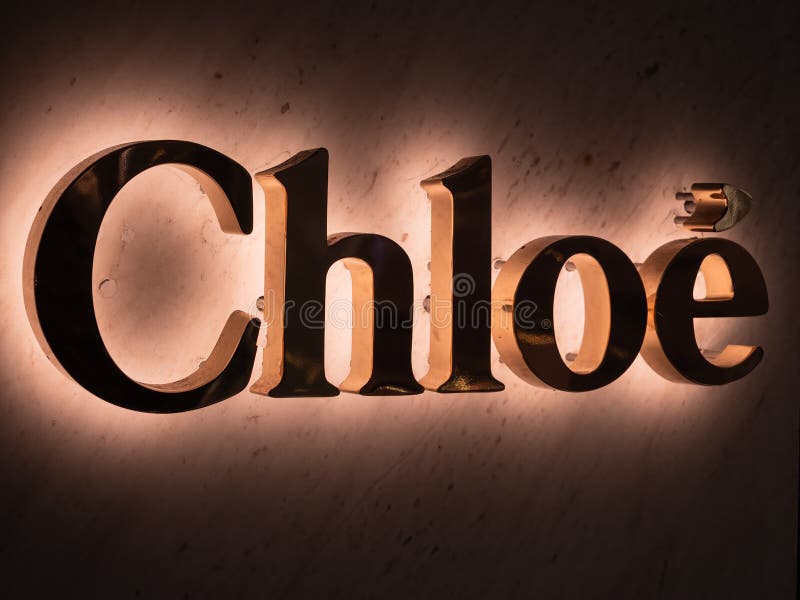 Chloe fashion house logo editorial photo. Image of icons - 109411146