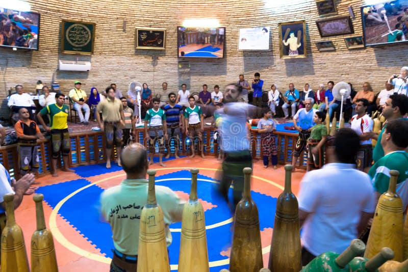 Zurkhaneh in Iran fotografia stock