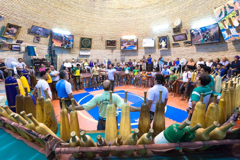 Zurkhaneh in Iran fotografia stock