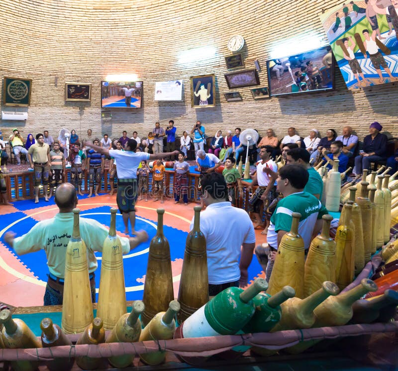 Zurkhaneh in Iran fotografia stock libera da diritti