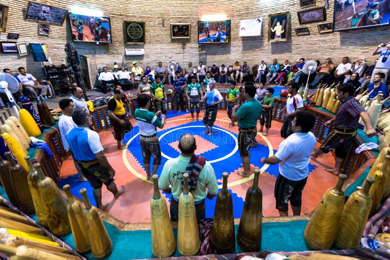 Zurkhaneh in Iran fotografie stock libere da diritti