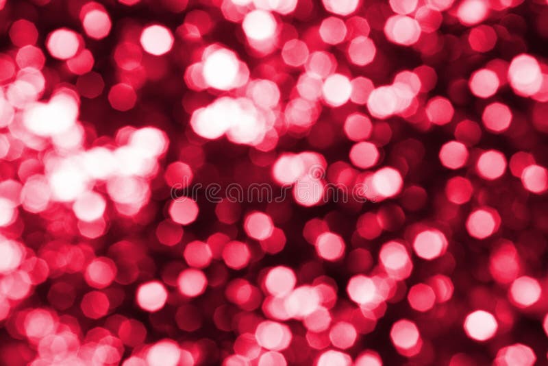 Zusammenfassung masern heller roter unscharfer bokeh Hintergrundabschluß Sie verlieren den Fokus Rundenrosa- und weißelichter leuc lizenzfreies stockfoto