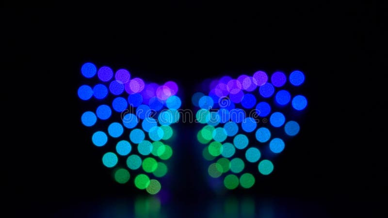 Zusammenfassungshintergrund buntes unscharfes bokeh des Lichtes bewegend Langsame Bewegung stock footage