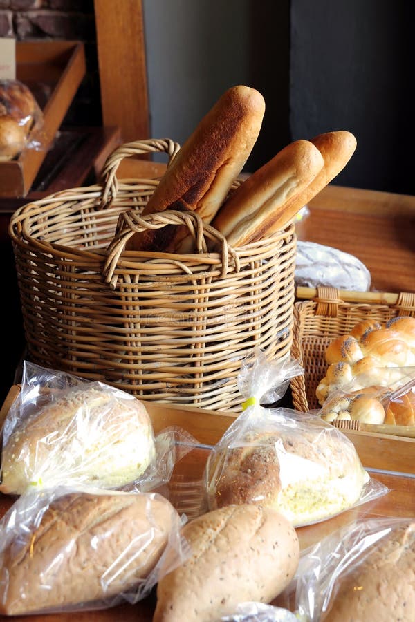 Zusammenstellung des Brotes an der Bäckerei