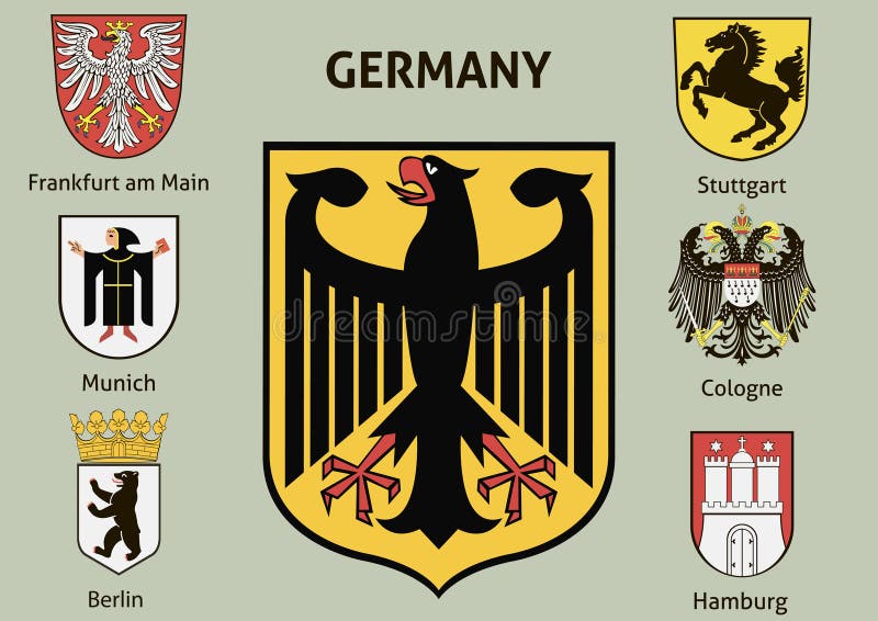 Zusätzlicher Dateiformat Illustrator 8 ENV Städte in Deutschland vektor abbildung Zusätzlicher Dateiformat Illustrator 8 ENV Städte in Deutschland vektor abbildung