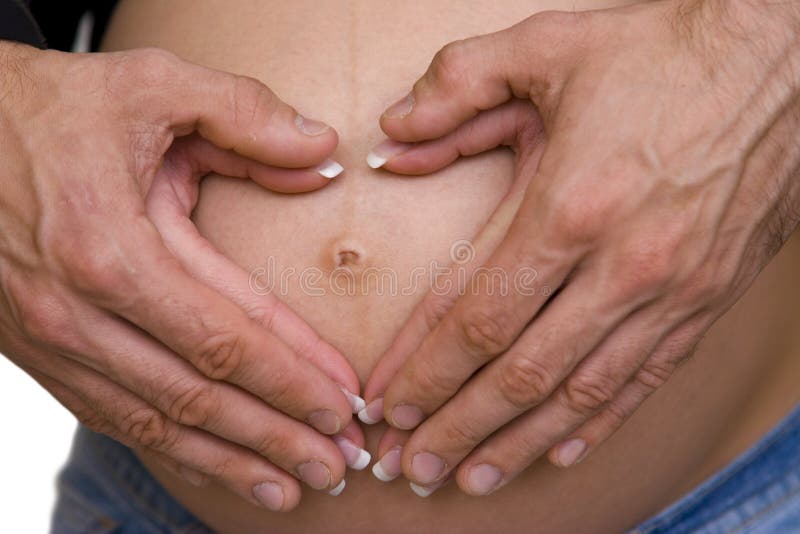 Close up of pregnant woman and man. Close up of pregnant woman and man