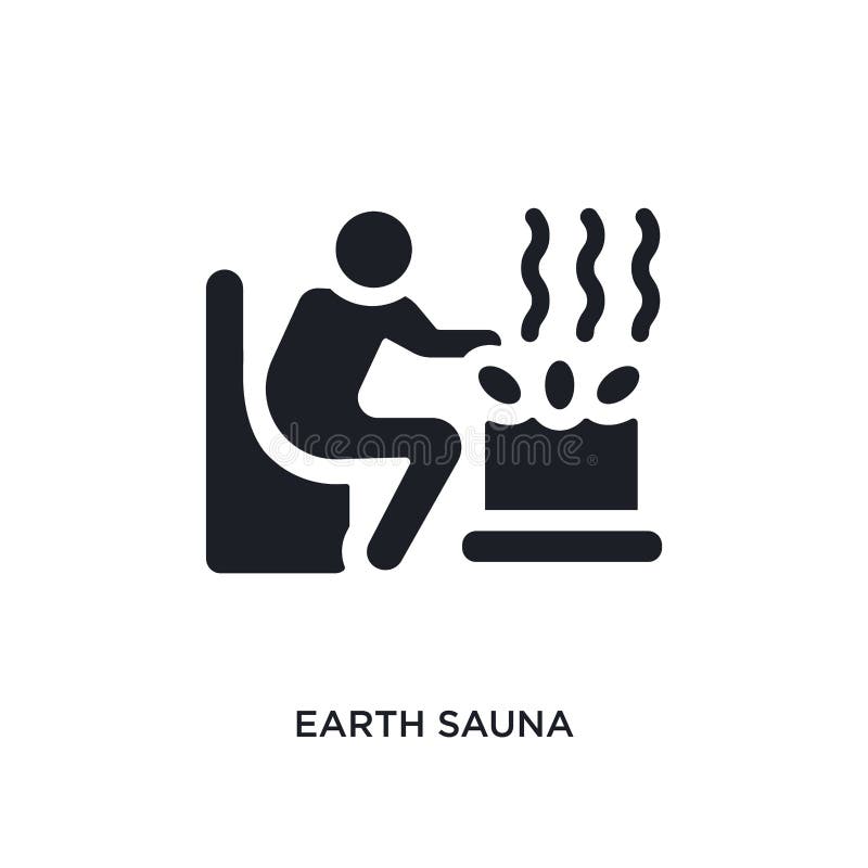 zwart aardesauna geïsoleerd vectorpictogram eenvoudige elementenillustratie van de vectorpictogrammen van het saunaconcept het ed stock illustratie zwart aardesauna geïsoleerd vectorpictogram eenvoudige elementenillustratie van de vectorpictogrammen van het saunaconcept het ed stock illustratie