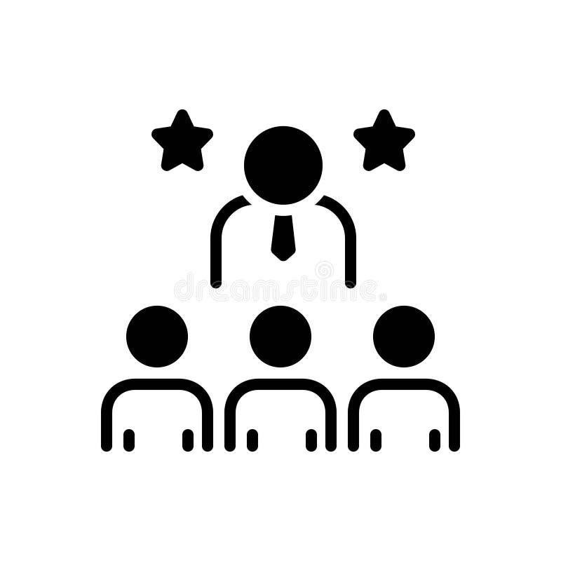 Black solid icon for Dominant, leading, powerful, principal, administrator,  assertive and commanding. Black solid icon for Dominant, leading, powerful, principal, administrator,  assertive and commanding