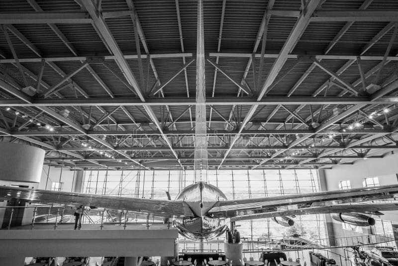 Air Force One in Ronald Reagan Presidential Library Redactionele Foto ...