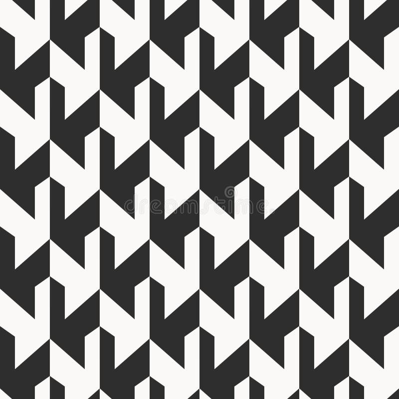 Monochroom naadloos patroon royalty-vrije illustratie