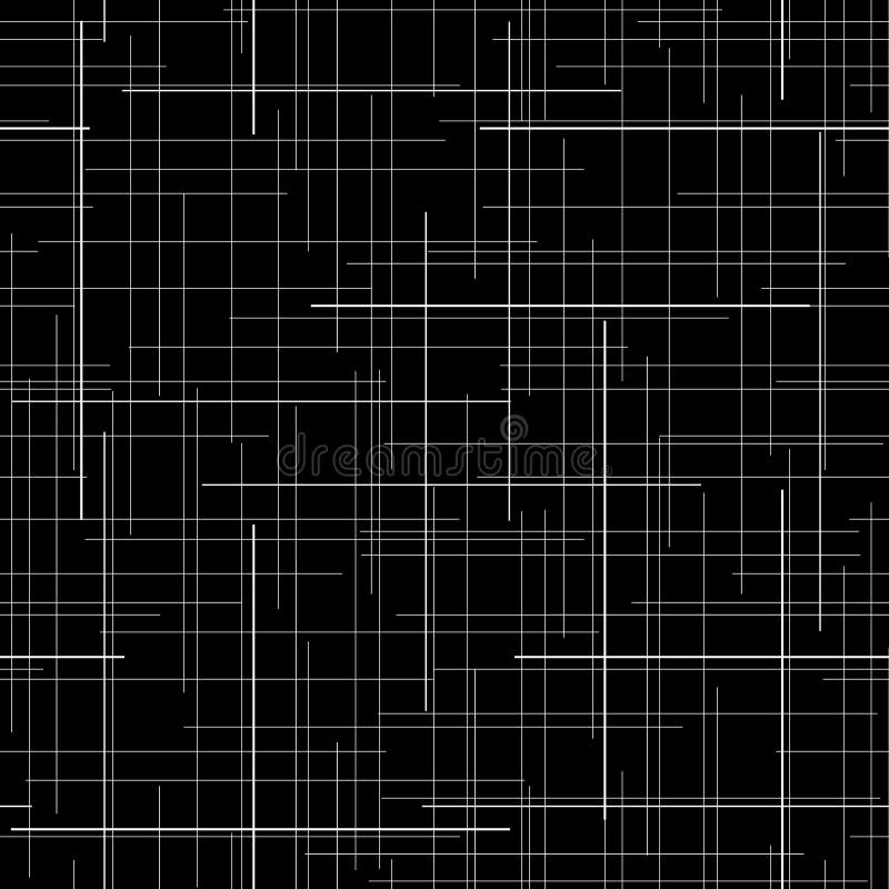 Zwart-witte abstracte achtergrond de textuur van de plaidstof Willekeurige lijnen Naadloos patroon royalty-vrije illustratie Zwart-witte abstracte achtergrond de textuur van de plaidstof Willekeurige lijnen Naadloos patroon royalty-vrije illustratie