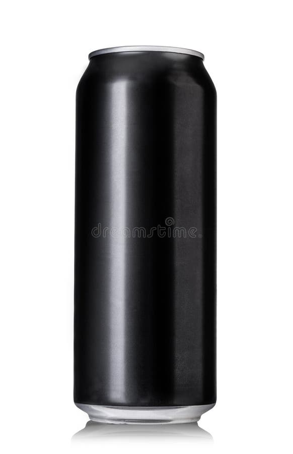 Black beer cans isolated on white with clipping path. Black beer cans isolated on white with clipping path