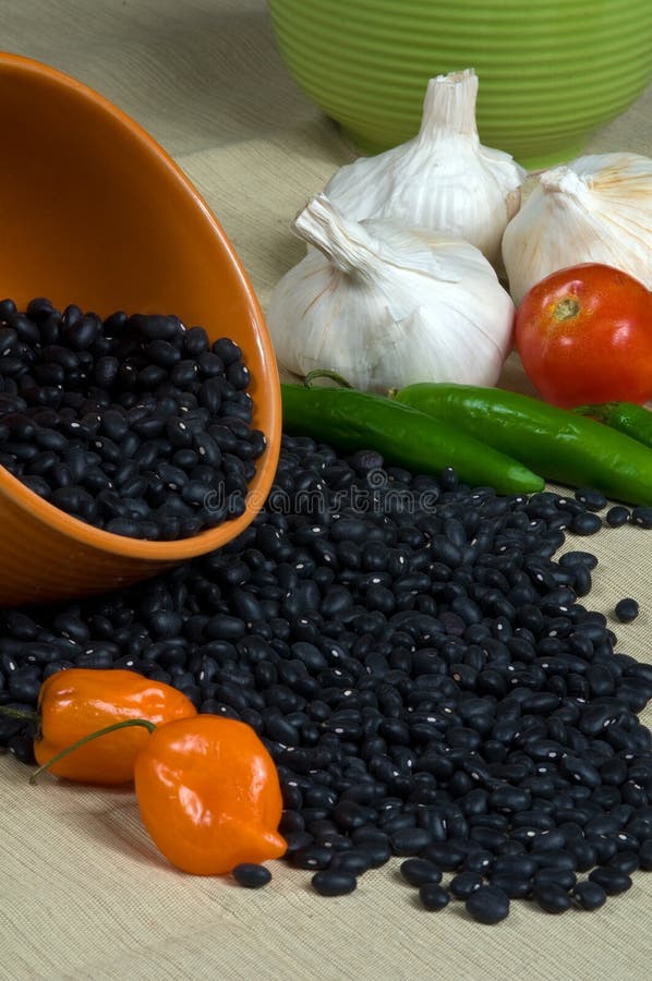 Zwarte Bonen royalty-vrije stock foto