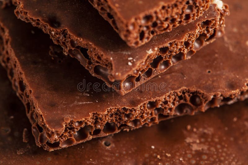 Zwarte chocolade macro stock fotografie