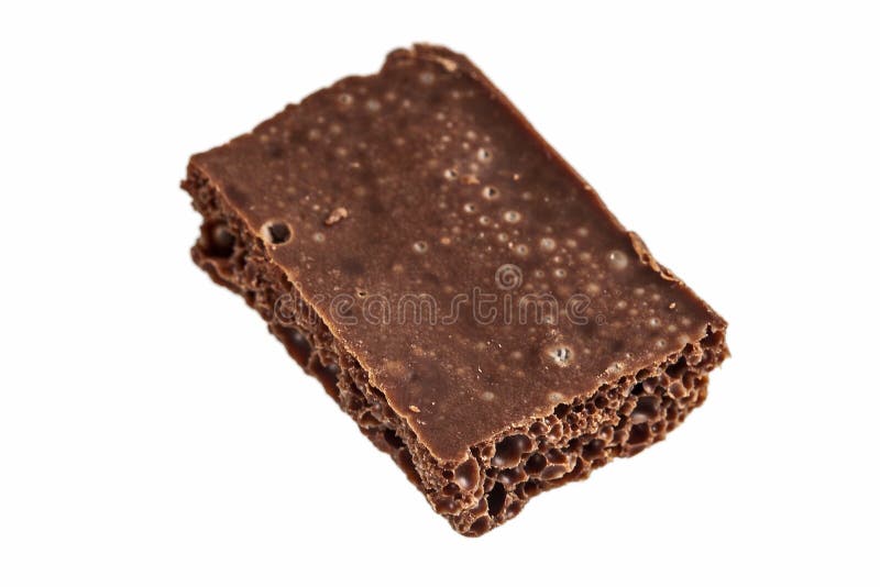 Poreuze melkchocolade royalty-vrije stock afbeelding