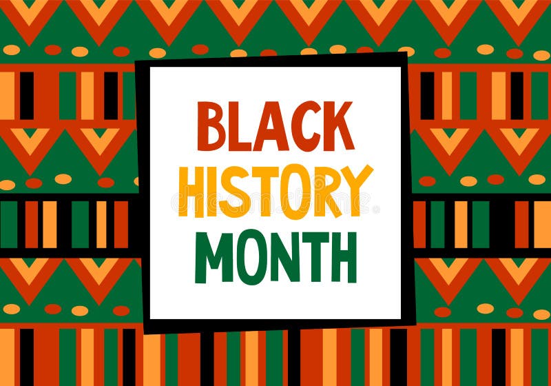 Zwarte histemaand viering vectorbanner Kunst met etnische Afrikaanse patronen Afro-Amerikaanse geschiedenismaand stock illustratie Zwarte histemaand viering vectorbanner Kunst met etnische Afrikaanse patronen Afro-Amerikaanse geschiedenismaand stock illustratie