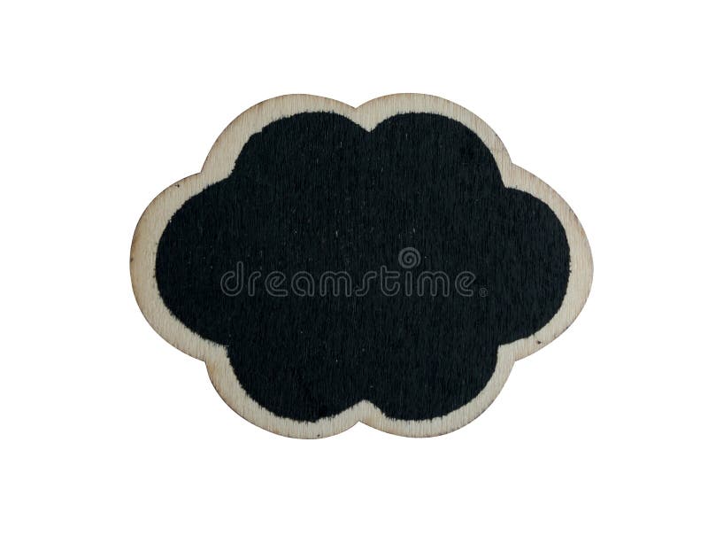 Zwarte houten markering op de witte achtergrond stock fotografie Zwarte houten markering op de witte achtergrond stock fotografie