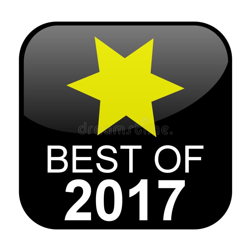 Zwarte Knoop: Beste van 2017 vector illustratie