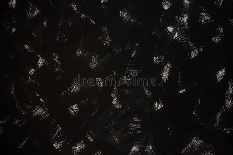 Zwarte raad met de witte textuur van verfkwaststreken, donkere achtergrond royalty-vrije stock foto Zwarte raad met de witte textuur van verfkwaststreken, donkere achtergrond royalty-vrije stock foto