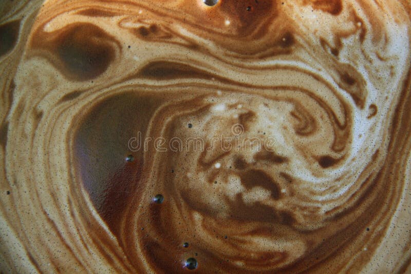 Koffie met melk zwart wit fantasie royalty-vrije stock fotografie