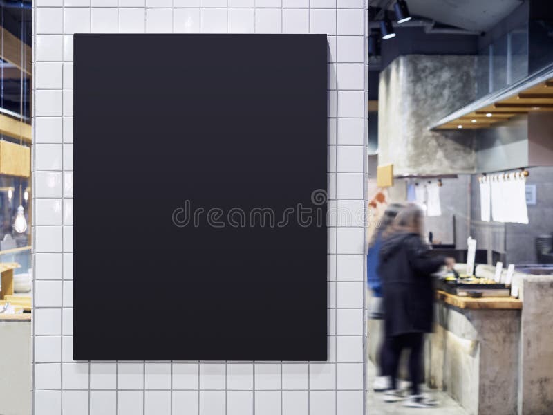 Zwarte van de het Restaurantkoffie van het raadsmenu binnenlandse Vage de mensenbackgro royalty-vrije stock fotografie Zwarte van de het Restaurantkoffie van het raadsmenu binnenlandse Vage de mensenbackgro royalty-vrije stock fotografie