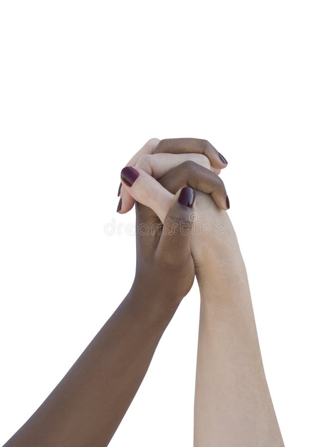 Zwei women’ Hände, welche die Liebe, Freundschaft oder solidarität, lokalisiert symbolisieren lizenzfreies stockbild Zwei women’ Hände, welche die Liebe, Freundschaft oder solidarität, lokalisiert symbolisieren lizenzfreies stockbild