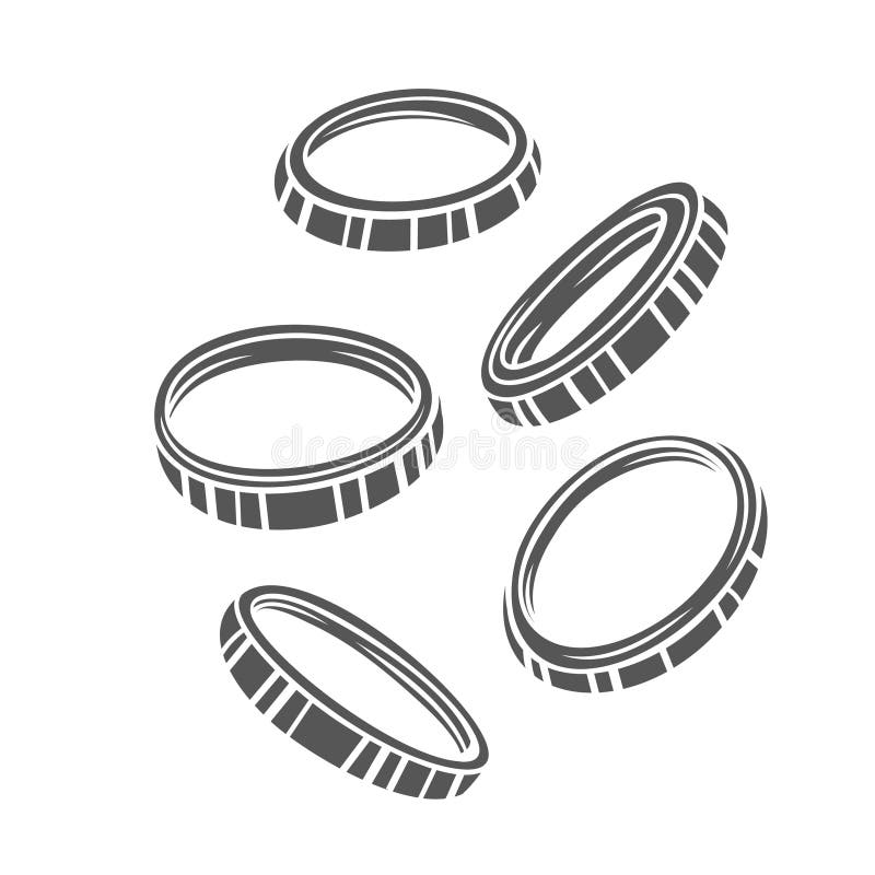 Zwiebelringe Glyphen-Symbol lizenzfreie abbildung