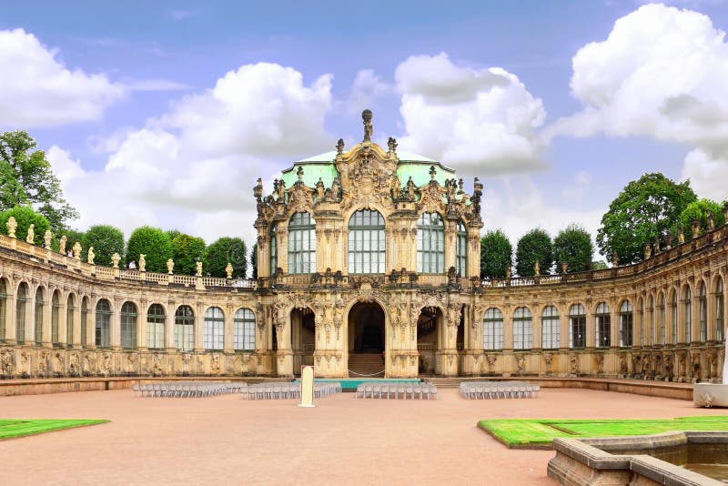Zwinger Palace royalty free stock photos