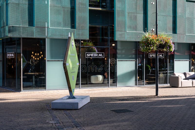 Zwolle, Overijssel, the Netherlands, Facade of a Shop for Interior Design Editorial Photo