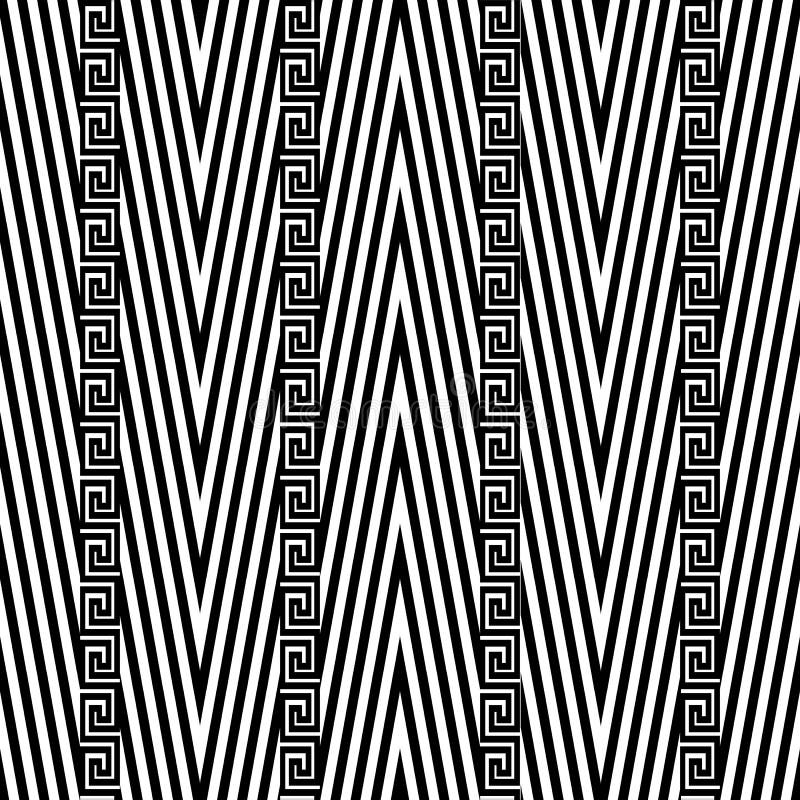 Zygzakowatego szewronu wektorowy bezszwowy wzór Czarny i biały geometri ilustracja wektor Zygzakowatego szewronu wektorowy bezszwowy wzór Czarny i biały geometri ilustracja wektor