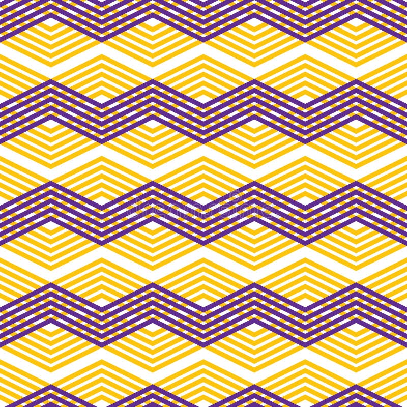 Zygzakowaty geometryczny wzór, wektorowy retro stylowy tło ilustracja wektor