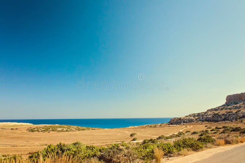 Zypern Agia Napa, Kap Greco-Halbinsel, nationales Forest Park lizenzfreie stockfotos Zypern Agia Napa, Kap Greco-Halbinsel, nationales Forest Park lizenzfreie stockfotos