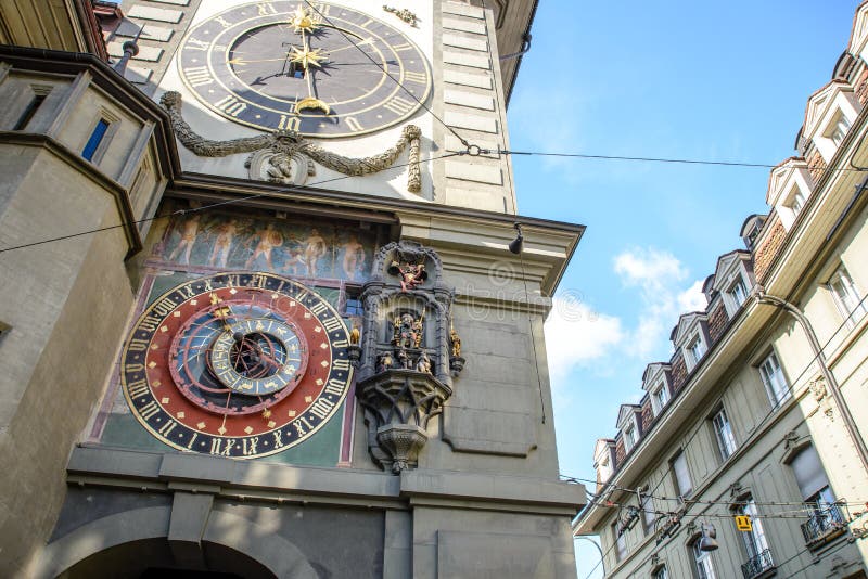 Zytglogge in Bern, landmark medieval clock tower, Switzerland