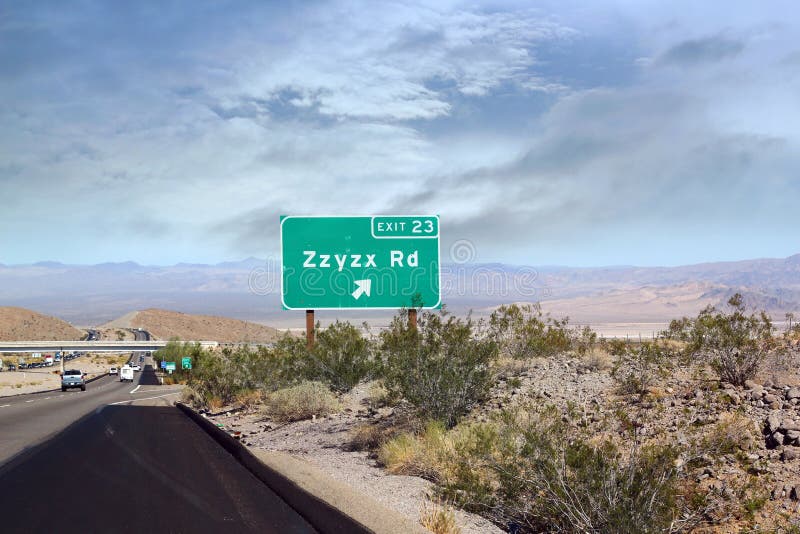 Download Zzyzx zdjęcie stock. Obraz złożonej z california, eksploracja - 57674904