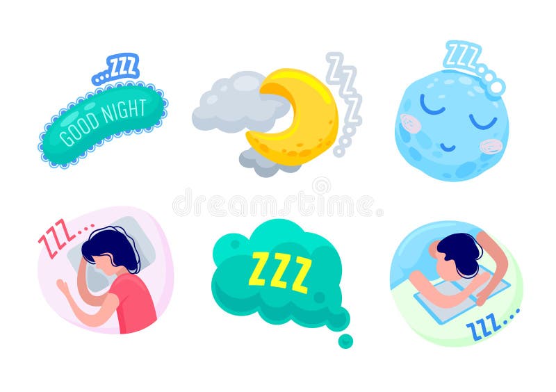 Sleeping Zzz White Background Stock Illustrations – 728 ...