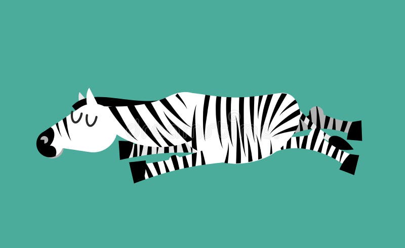 Zèbre de sommeil Sommeils animaux Bête sauvage somnolente illustration stock Zèbre de sommeil Sommeils animaux Bête sauvage somnolente illustration stock