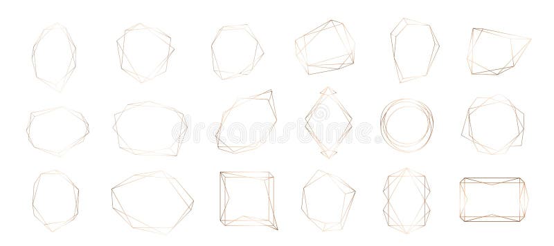 Złocista kolekcja geometryczna rama Dekoracyjny element dla loga, oznakuje, karta, zaproszenie ilustracji Złocista kolekcja geometryczna rama Dekoracyjny element dla loga, oznakuje, karta, zaproszenie ilustracji