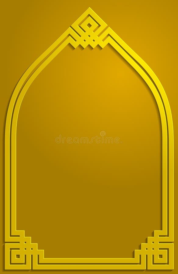Złocistego cienia ornamentu tła islamska deseniowa ilustracja ilustracja wektor Złocistego cienia ornamentu tła islamska deseniowa ilustracja ilustracja wektor