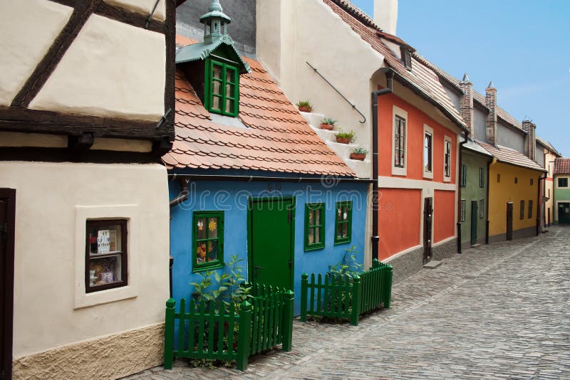 Złota ulica. Praga. obrazy stock
