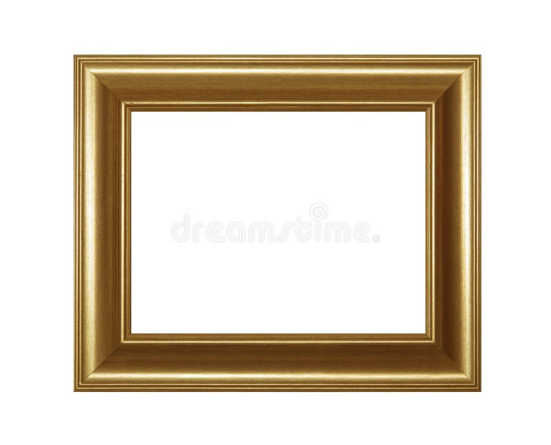 Złoty klasyka stylu obrazek lub fotografii rama obrazy stock Złoty klasyka stylu obrazek lub fotografii rama obrazy stock