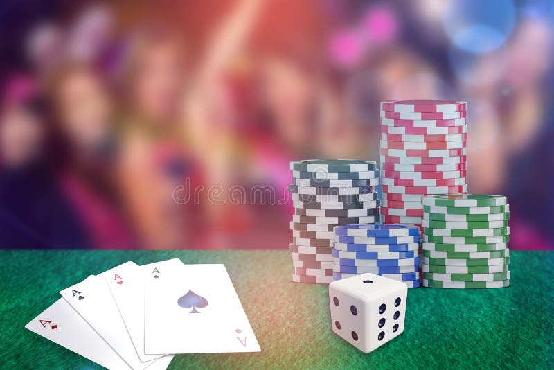 Złożony 3d wizerunek obraz cyfrowy czerwoni kostka do gry ilustracji Złożony 3d wizerunek obraz cyfrowy czerwoni kostka do gry ilustracji