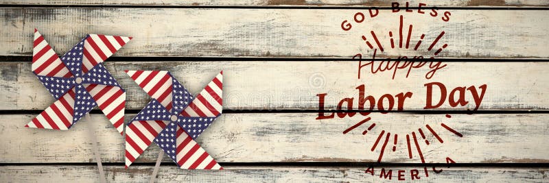 Złożony wizerunek cyfrowy złożony wizerunek szczęśliwy święto pracy i bóg błogosławimy America tekst ilustracja wektor Złożony wizerunek cyfrowy złożony wizerunek szczęśliwy święto pracy i bóg błogosławimy America tekst ilustracja wektor