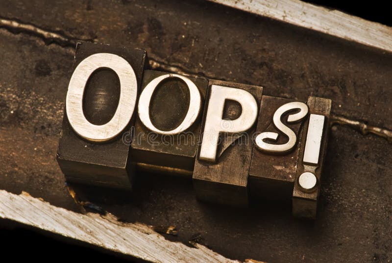 ¡Oops! fotografía de archivo libre de regalías ¡Oops! fotografía de archivo libre de regalías