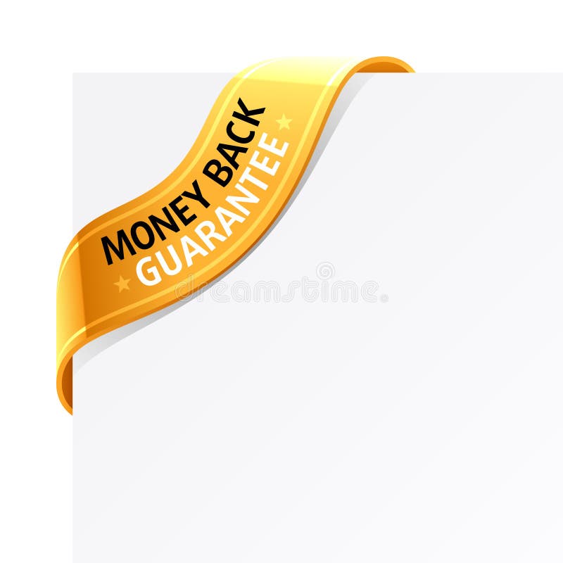 «Money back guarantee» sign royalty free illustration