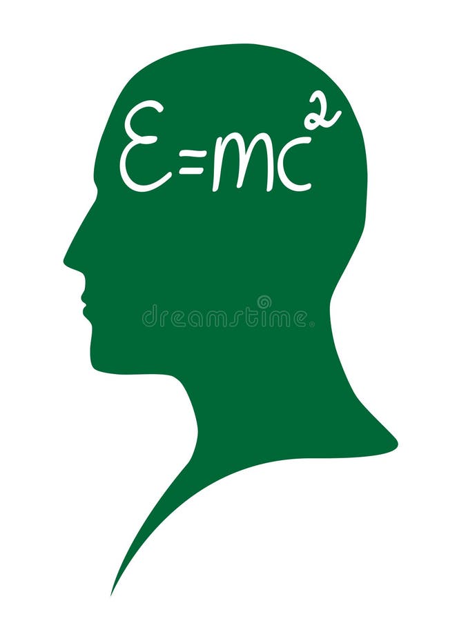 Illustration of human head. Science in mind. Illustration of human head. Science in mind