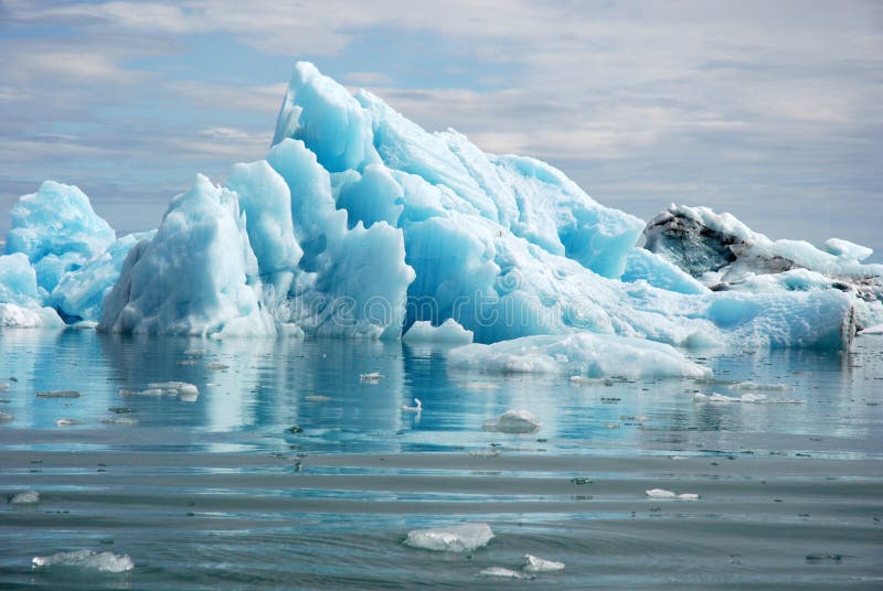 ³ blu N laguna-Islanda del rlÃ del ¡ del ghiaccio-JÃ¶kulsÃ del ghiacciaio